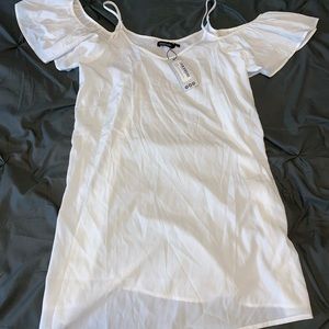 White off the shoulder dress